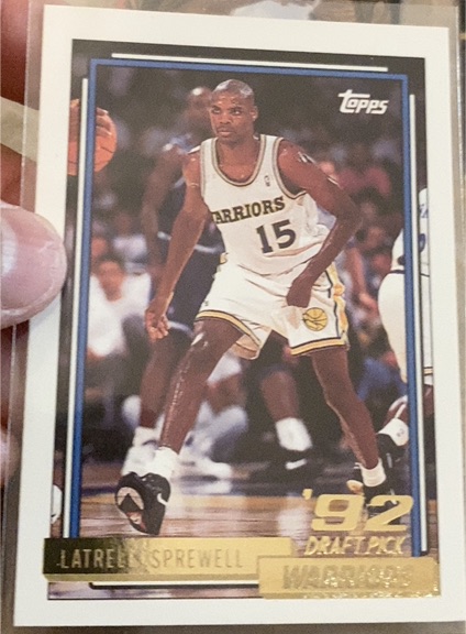 1992-93 Topps #392 Latrell Sprewell — front