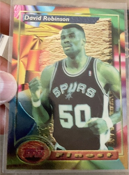 1993-94 Topps Finest #21 David Robinson — front
