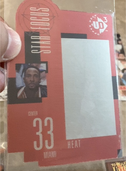 1996-97 Upper Deck UD3 #33 Alonzo Mourning — front