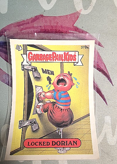 1987 Topps Garbage Pail Kids #379a Locked Dorian — front