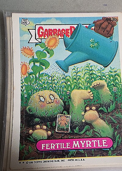 1988 Topps Garbage Pail Kids #483b Fertile Myrtle — front
