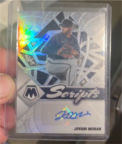 2022 Panini Mosaic Scripts #SC-JV Jovani Moran — front