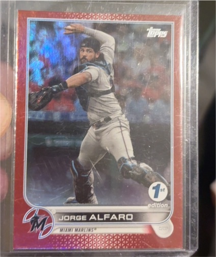 2022 Topps Series 1 1st Edition #36 Jorge Alfaro — front