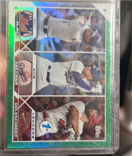 2023 Topps #43 Jeff McNeil / Freddie Freeman / Paul Goldschmidt — front