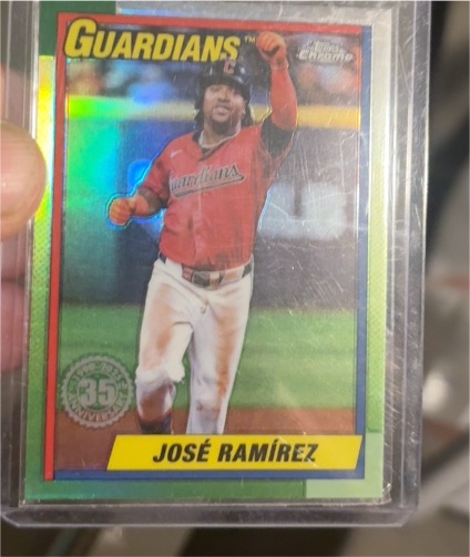 2025 Topps Chrome 1990 Topps #90CB-5 José Ramírez — front