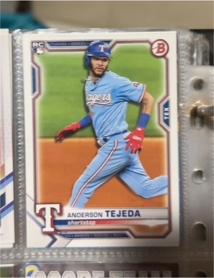 2021 Bowman #33 Anderson Tejeda — front