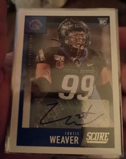 2020 Score #339 Curtis Weaver — front