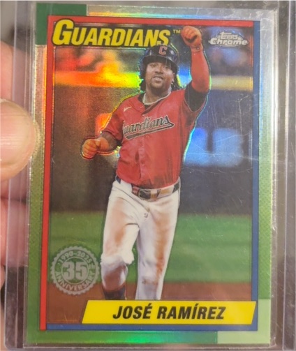 2025 Topps Chrome #90CB-5 José Ramírez — front