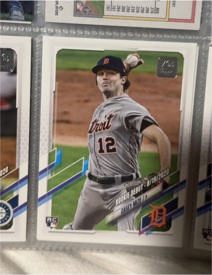 2021 Topps Update #US63 Casey Mize Rookie Debut — front