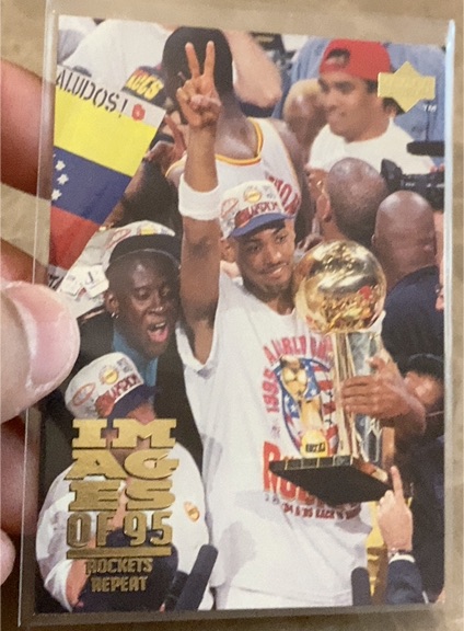 1995-96 Upper Deck #333 Rockets Repeat Robert Horry — front