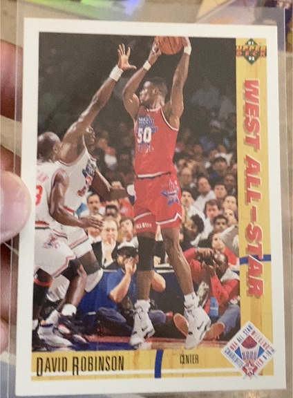 1991-92 Upper Deck #58 David Robinson — front