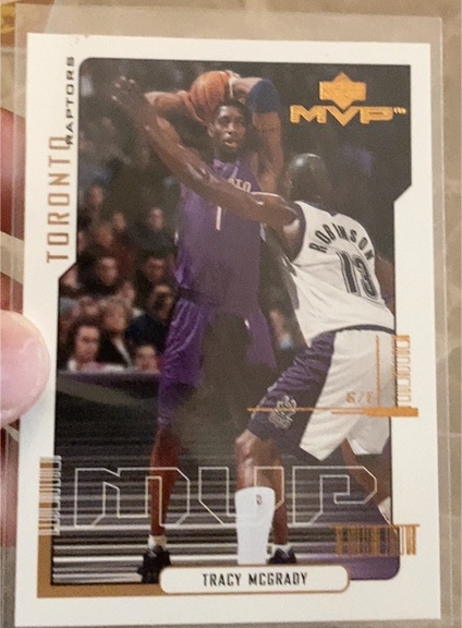 2000-01 Upper Deck MVP #165 Tracy McGrady — front