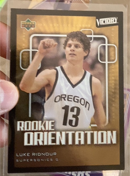 2003-04 Upper Deck Victory #114 Luke Ridnour Rookie Orientation — front