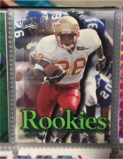 1997 Fleer Ultra Rookies #12 Warrick Dunn — front