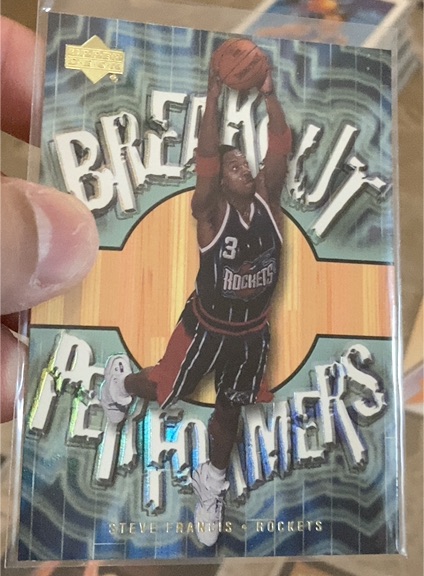 2001-02 Upper Deck #BP2 Steve Francis Breakout Performers — front