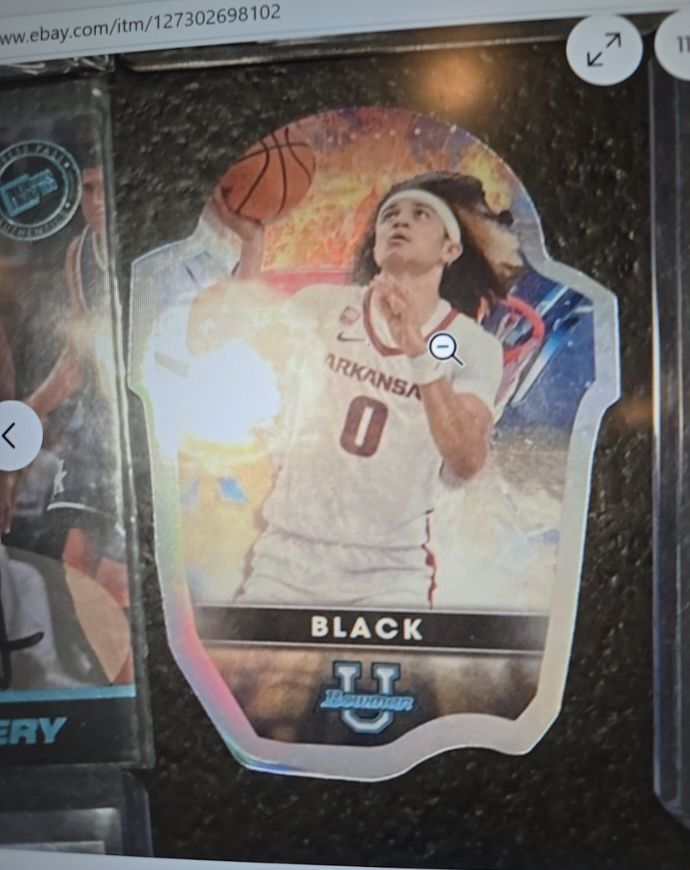 2022-23 Bowman's Best University Buckets Die-Cut #BB-3 Anthony Black — front