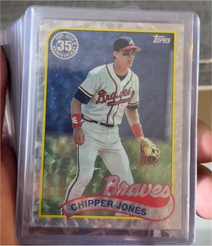 2024 Topps Series 1 1989 35th Anniversary #89B-76 Chipper Jones — front