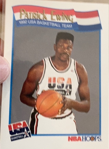 1991-92 Hoops #577 Patrick Ewing USA Basketball — front