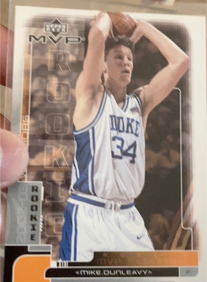 2002 Upper Deck MVP #214 Mike Dunleavy Jr. — front