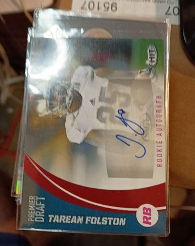 2017 Sage Hit Premier Draft Autographs #A53 Tarean Folston — front