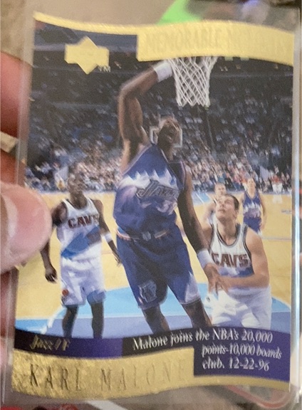 1996-97 Upper Deck #3 Karl Malone Memorable Moments — front