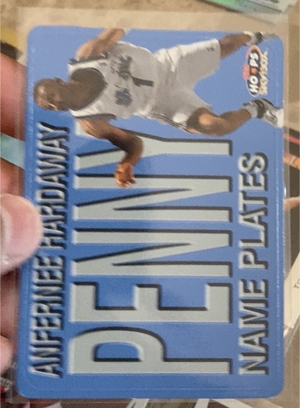 1999-00 Skybox NBA Hoops Name Plates #8NP Anfernee Hardaway — front
