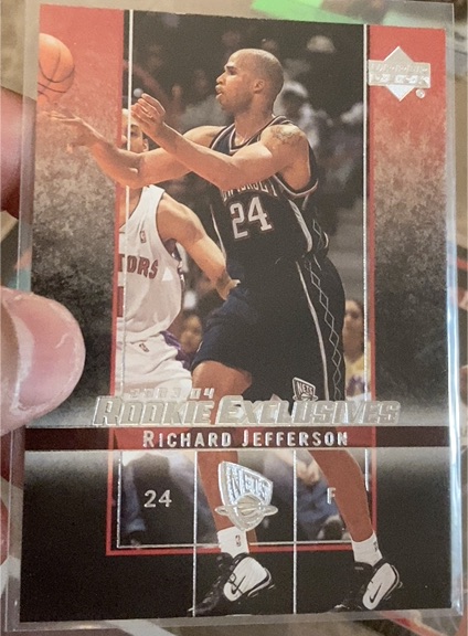 2003-04 Upper Deck Rookie Exclusives #40 Richard Jefferson — front