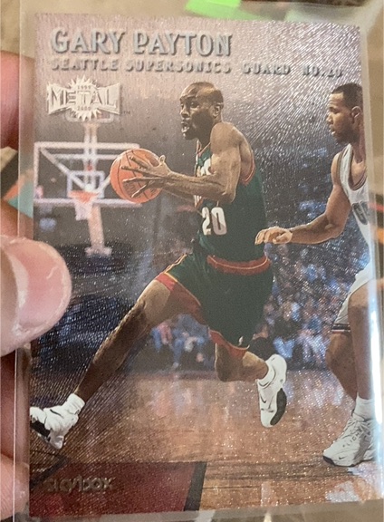 1999-00 Skybox Metal #62 Gary Payton — front