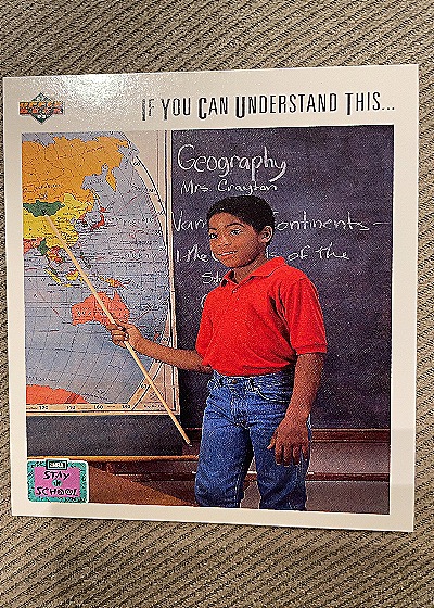 1991-92 Upper Deck #23 Kevin Johnson Stay In School — front