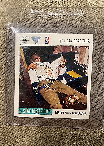 1991-92 Upper Deck #22 Michael Jordan Stay In School — front