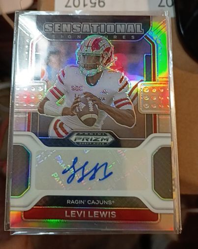 2022 Panini Prizm Draft Picks Sensational Signatures #63 Levi Lewis — front