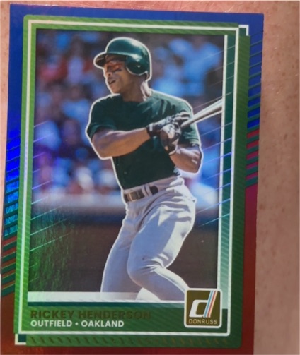 2025 Donruss #7 Rickey Henderson — front