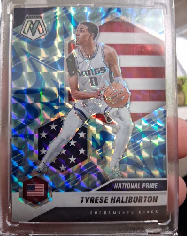 2020-21 Panini Mosaic #258 Tyrese Haliburton National Pride — front