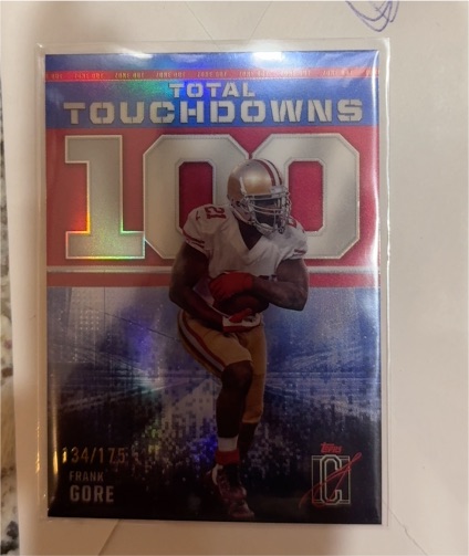 2024 Topps Signature Class #ZO-16 Frank Gore 100 Total Touchdowns — front