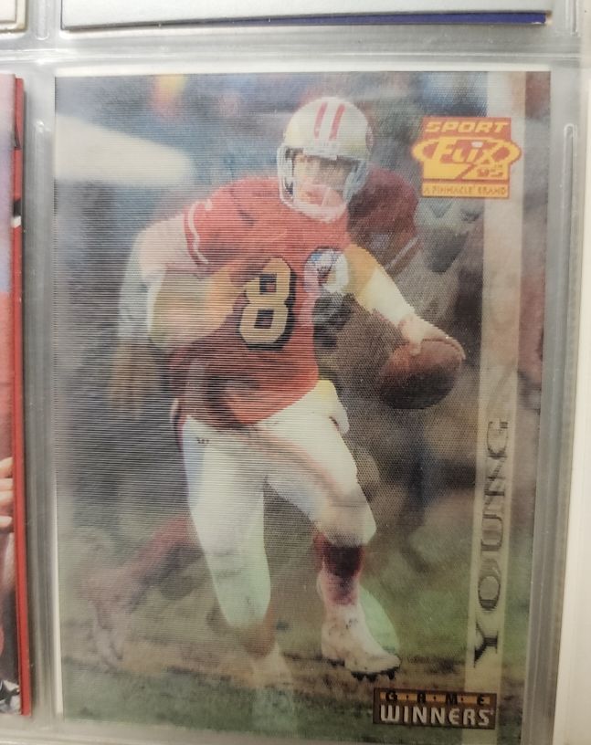 1995 Pinnacle Sportflix Game Winners #Steve Young — front