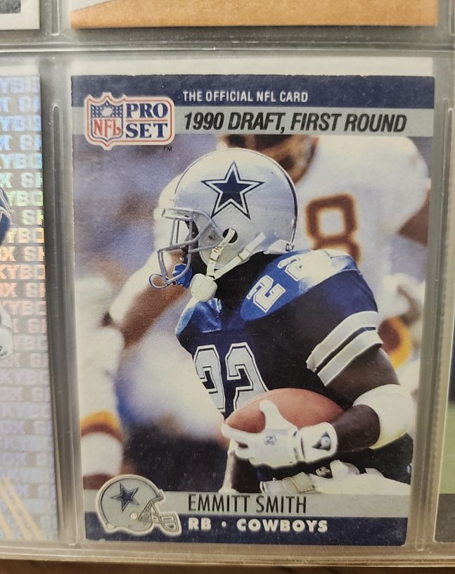 1990 Pro Set #685 Emmitt Smith — front