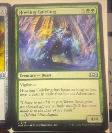 2023 Wilds of Eldraine #175 Howling Galefang — front