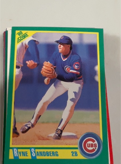1990 Score #90 Ryne Sandberg — front
