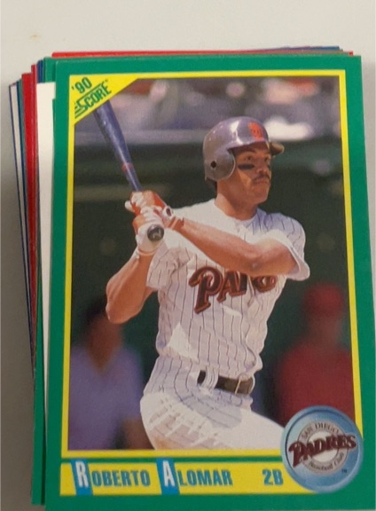 1990 Score #12 Roberto Alomar — front