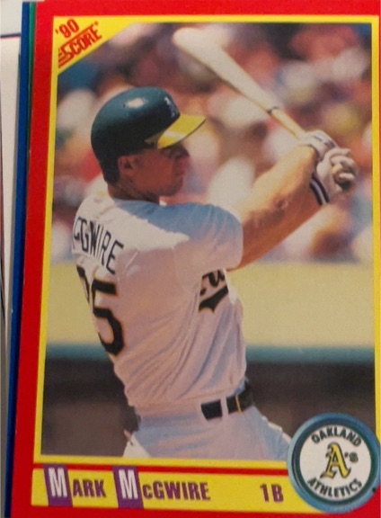 1990 Score #385 Mark McGwire — front