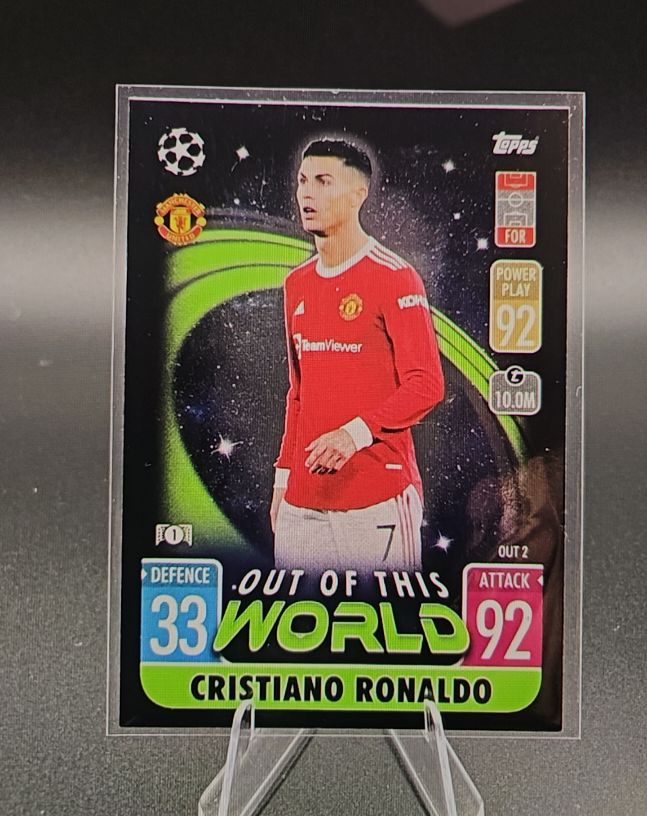 2021-22 Topps Match Attax UCL Extra #OUT 2 Cristiano Ronaldo — front