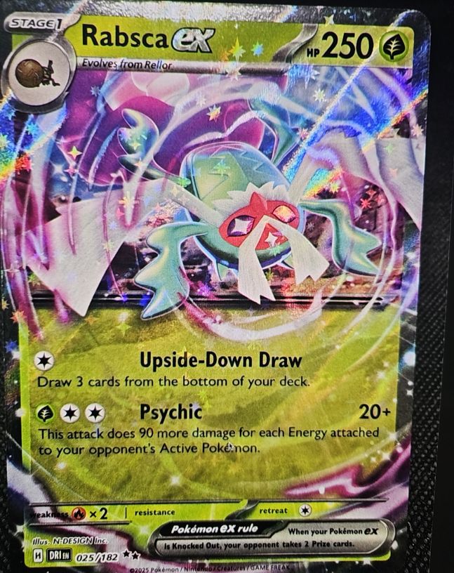 2025 Pokémon SV10: Destined Rivals #025 Rabsca ex — front