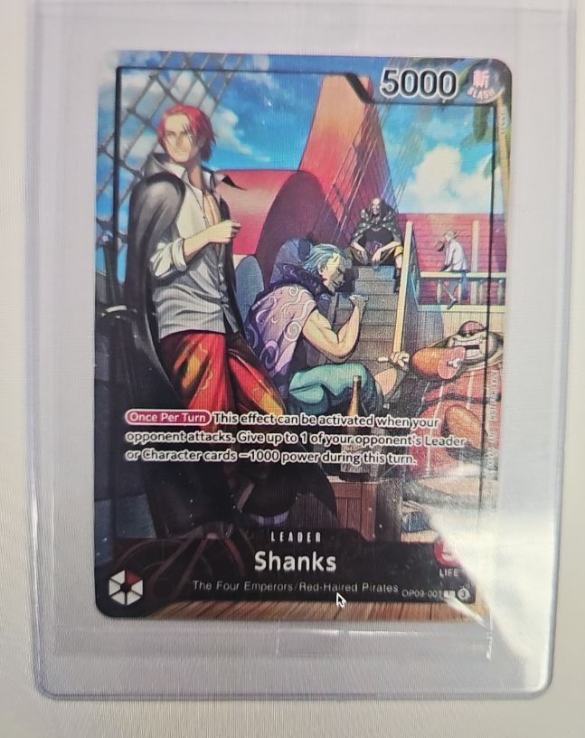 2025 One Piece TCG OP09-001 Shanks — front