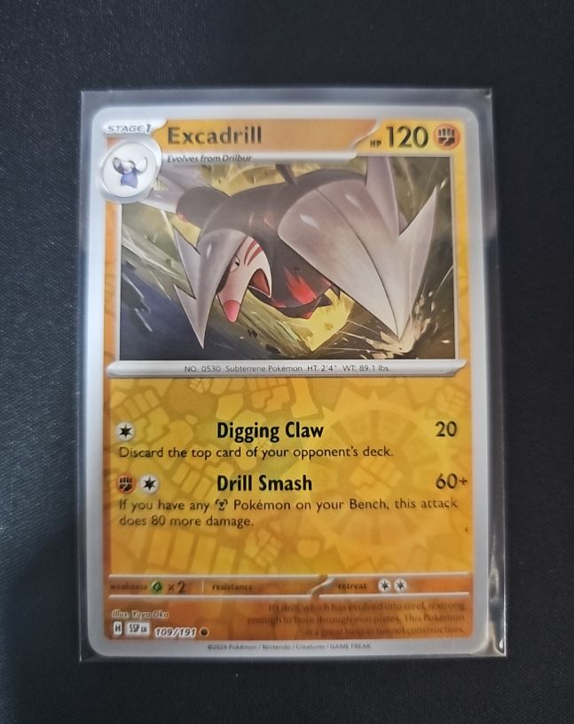 2024 Pokemon Surging Sparks #109 Excadrill — front