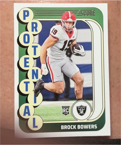 2024 Panini Score Protential #19 Brock Bowers — front