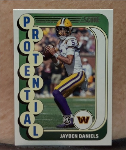 2024 Panini Score #3 Jayden Daniels Potential — front