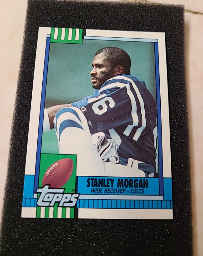 1990 Topps #213 Stanley Morgan — front