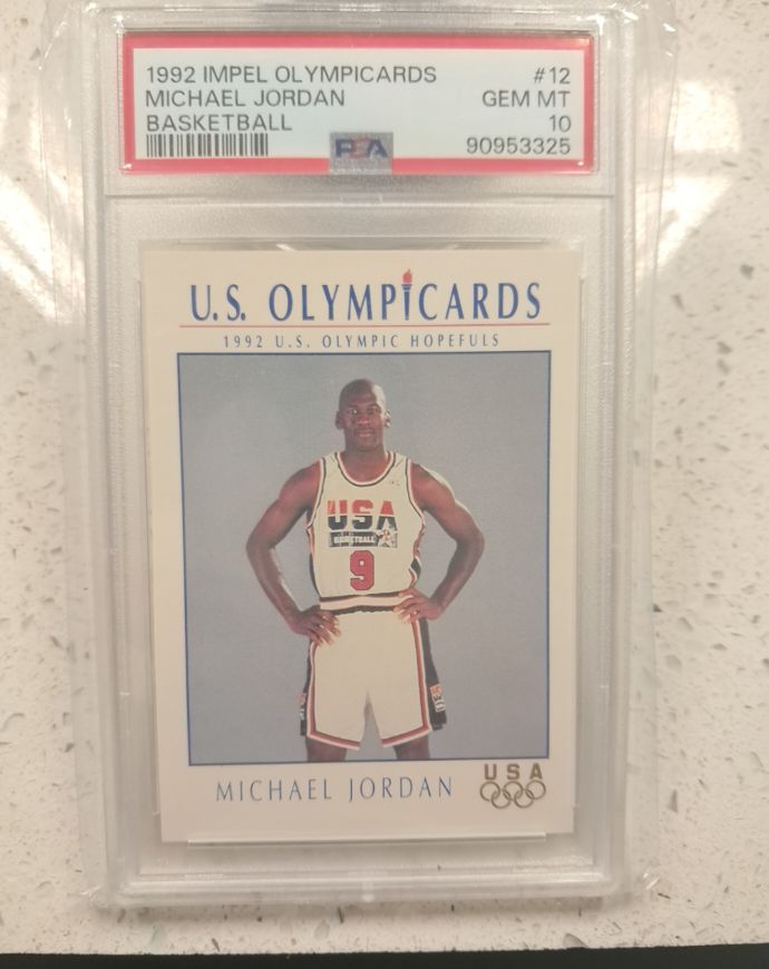 1992 Impel Olympicards #12 Michael Jordan — front