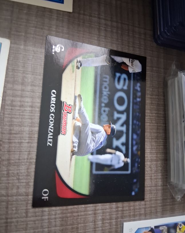 2011 Bowman #44 Carlos Gonzalez — front