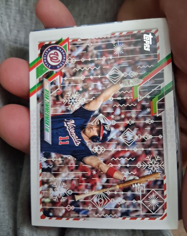 2021 Topps Holiday #HW168 Ryan Zimmerman — front